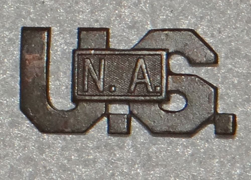 WW I U.S. Army Officer "U.S.N.A." Collar Insignia