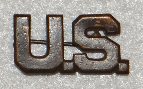 WW I U.S. Army Officer "U.S." Collar Insignia
