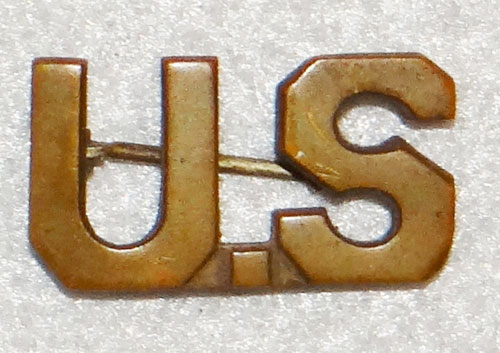 1926/37 U.S. Army Officer "U.S." Collar Insignia