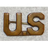 1926/37 U.S. Army Officer "U.S." Collar Insignia