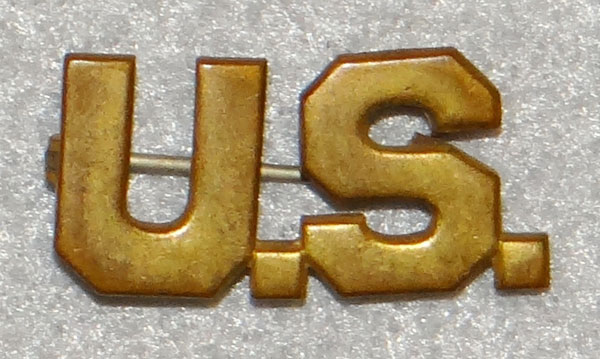 1926/37 U.S. Army Officer "U.S." Collar Insignia