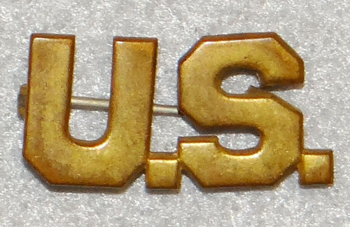 1926/37 U.S. Army Officer "U.S." Collar Insignia