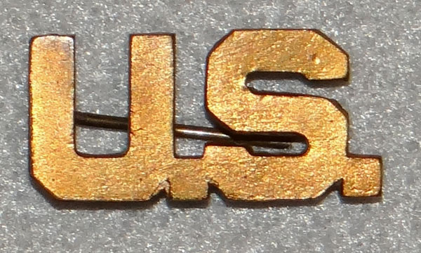 WW I /1926 Officer "U.S." Collar Insignia