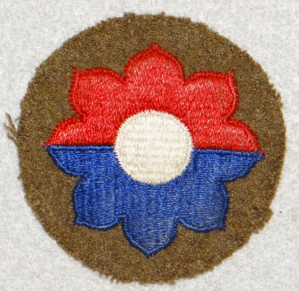 WW II /1930’s U.S. Army 9th Div. Shoulder Patch WW II /1930’s U.S. Army 9th Div. Shoulder Patch
