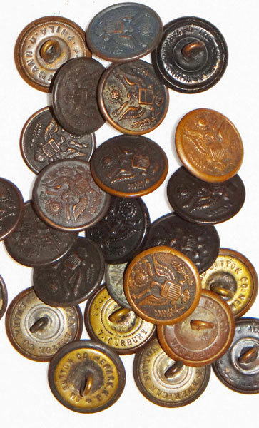 WW I U.S. Army Tunic Buttons WW I U.S. Army Tunic Buttons