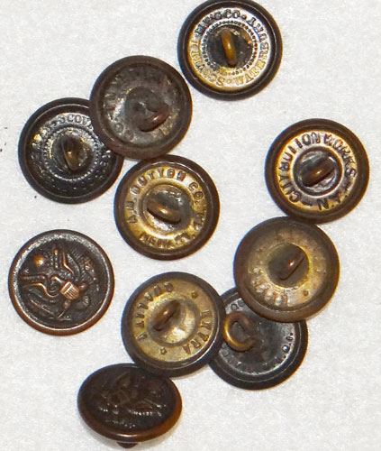 WW I U.S. Army Tunic Buttons