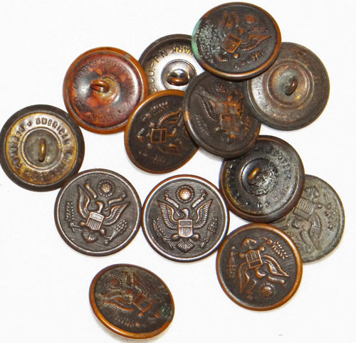 WW I Army Overcoat Buttons