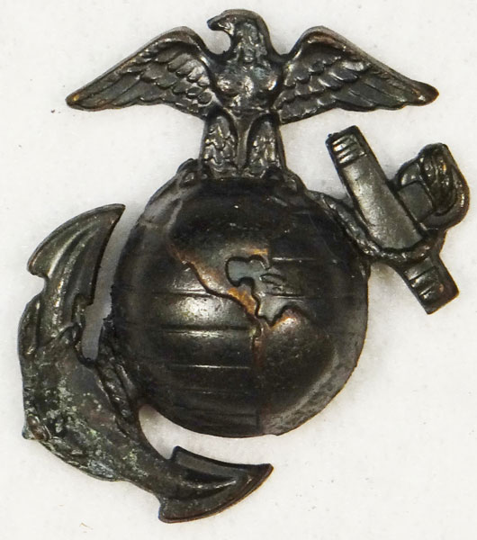 Korean War Period U.S.M.C. NCO/ EM Visor Hat "EGA"