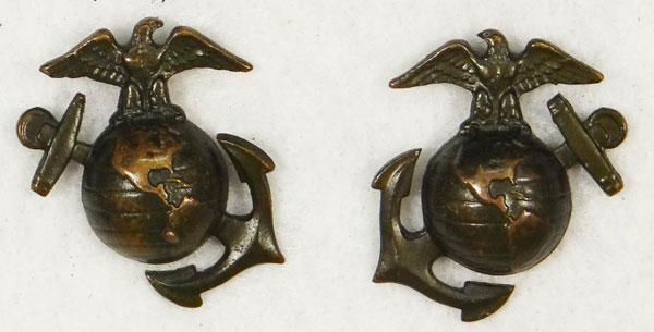 WW II U.S.M.C. NCO/EM Collar "EGA"