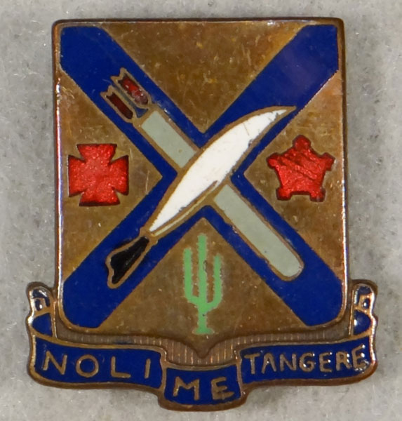 WW II Enamel 2nd Infantry Regt. "D.I." – 5th Inf. Div.