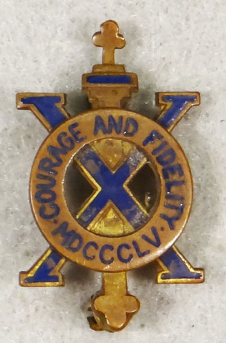 WW II Enamel 10th Infantry Regt. "D.I." – 5th Inf. Div.