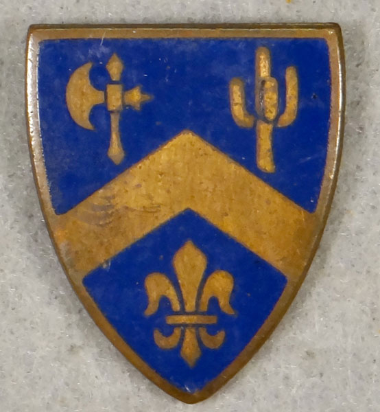 WW II Enamel 184th Infantry Regt. "D.I." – 7th Inf. Div.