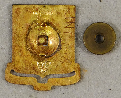 WW II Enamel 2nd Infantry Regt. "D.I." - 5th Inf. Div.