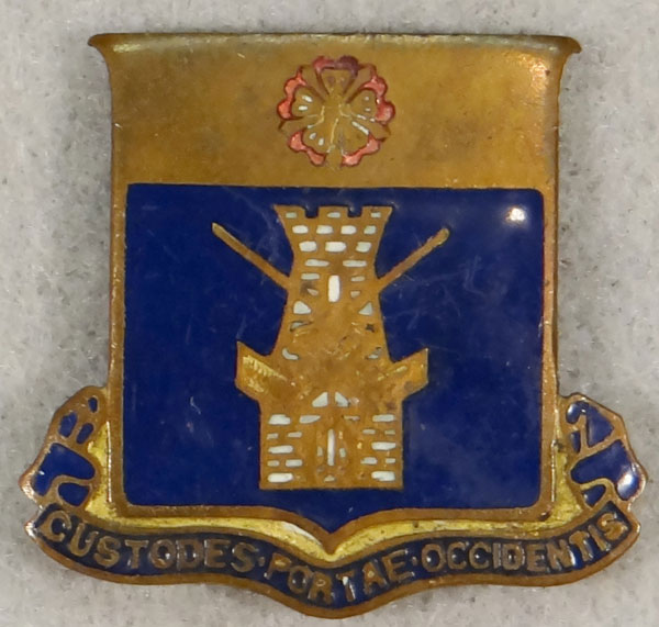 WW II Enamel 186th Infantry Regt. "D.I." – 41st Inf. Div.