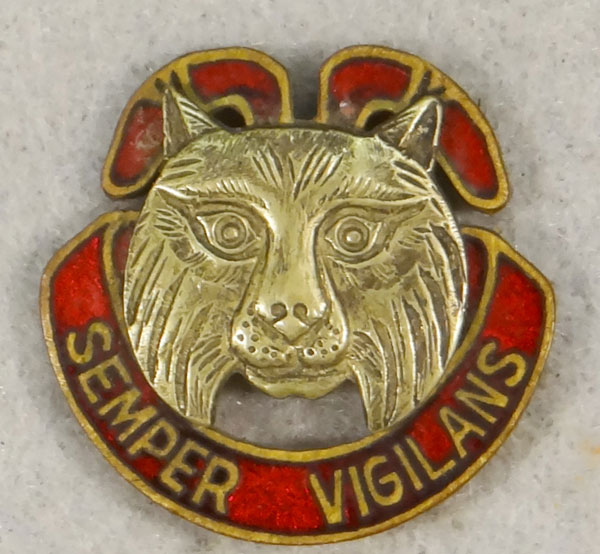 WW II Enamel 14th Coast Artillery "D.I."