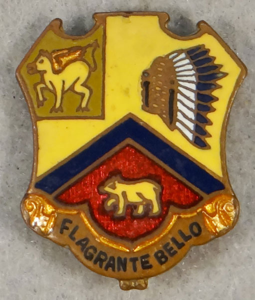 WW II Enamel 83rd Field Artillery Regt. "D.I." WW II Enamel 83rd Field Artillery Regt. "D.I."