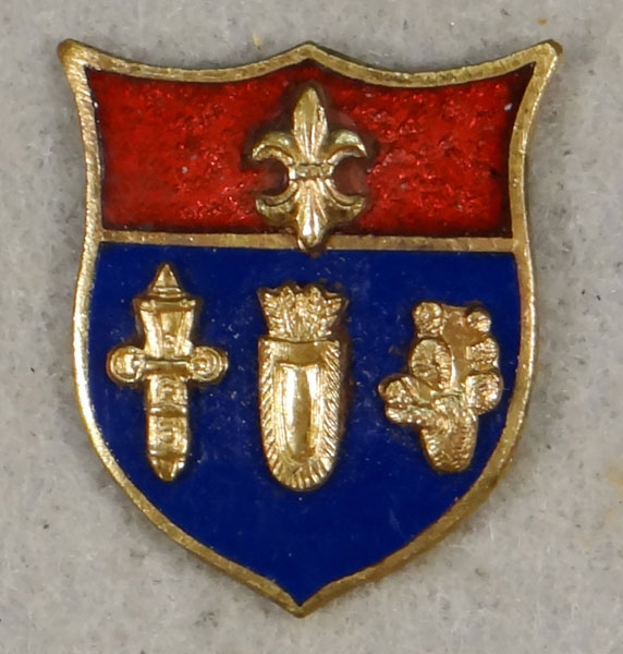 WW II Enamel 125th Field Artillery Regt. "D.I."