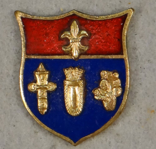 WW II Enamel 125th Field Artillery Regt. "D.I."