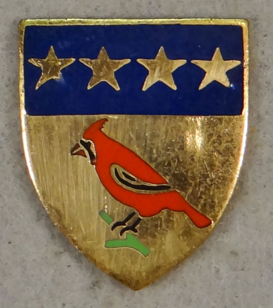 WW II Enamel 138th Field Artillery Regt. "D.I."