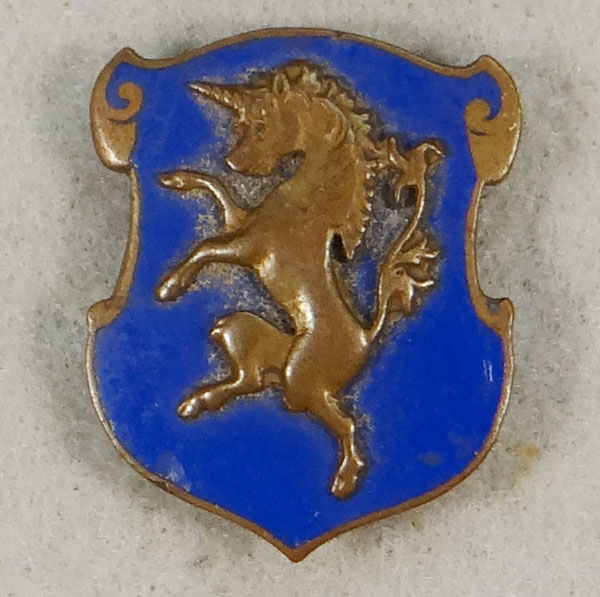 WW II Enamel 6th Cavalry Regt. (Mechanized) "D.I." WW II Enamel 6th Cavalry Regt. (Mechanized) "D.I."