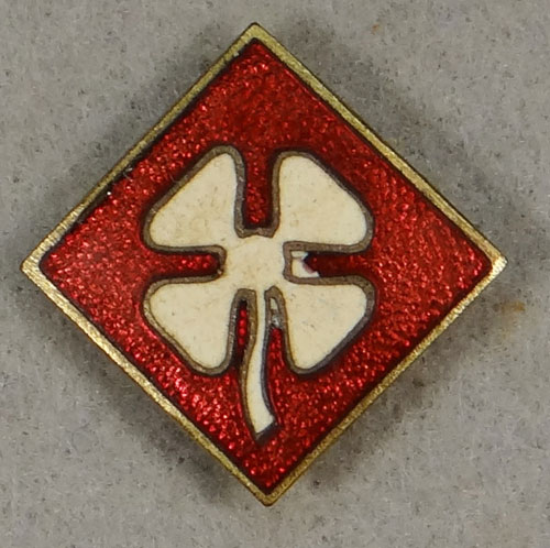 WW II Enamel 4th Army Patch "D.I."