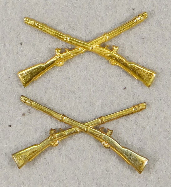 WW II Army Infantry Officer Branch Insignia WW II Army Infantry Officer Branch Insignia