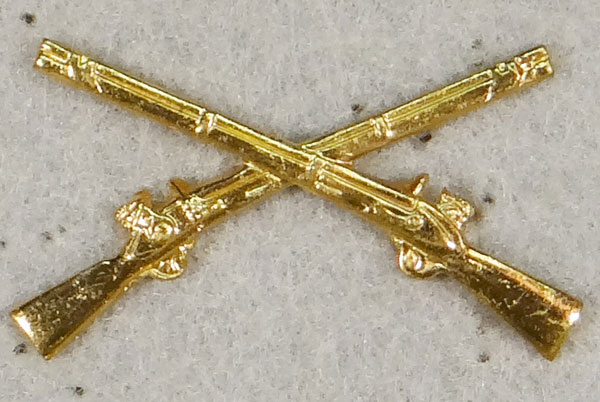 WW II Infantry Officer Collar Branch Insignia WW II Infantry Officer Collar Branch Insignia