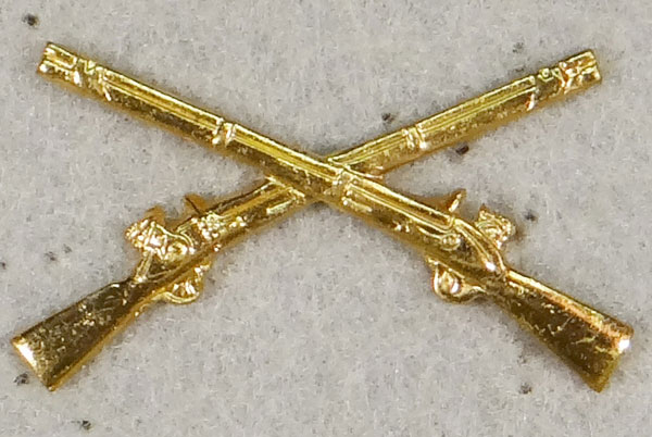 WW II Infantry Officer Collar Branch Insignia