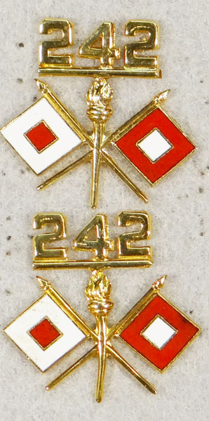 Army Officer Signal Corps Collar Insignia