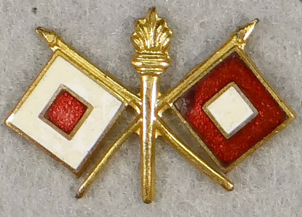 WW II Army Signal Corps Officer Collar Insignia