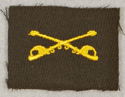 WW II Army Cavalry Officer Cloth Insignia