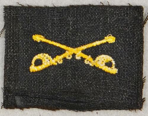 WW II Army Cavalry Officer Cloth Insignia