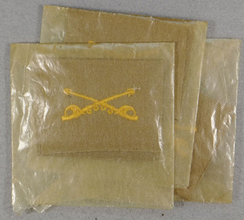 WW II Army Cavalry Officer Cloth Collar Insignia