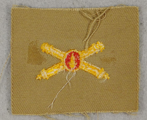 WW II Cloth U.S. Army Coast Artillery Officer Collar Insignia