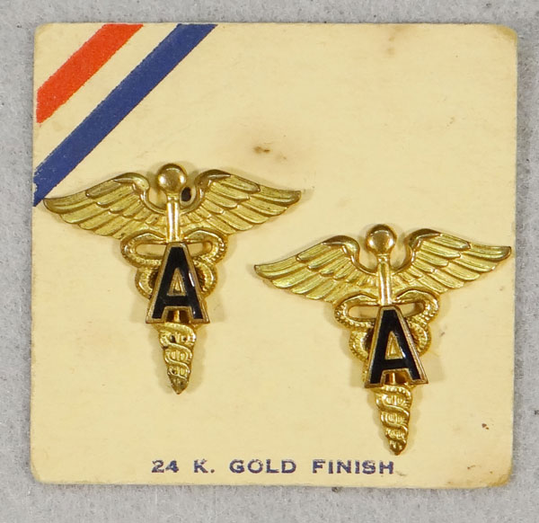 WW II Army Medical Administrative Officer Collar Insignia