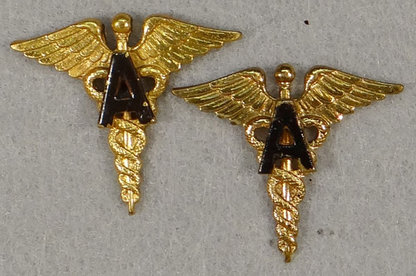 WW II Army Medical Administrative Officer Collar Insignia WW II Army Medical Administrative Officer Collar Insignia