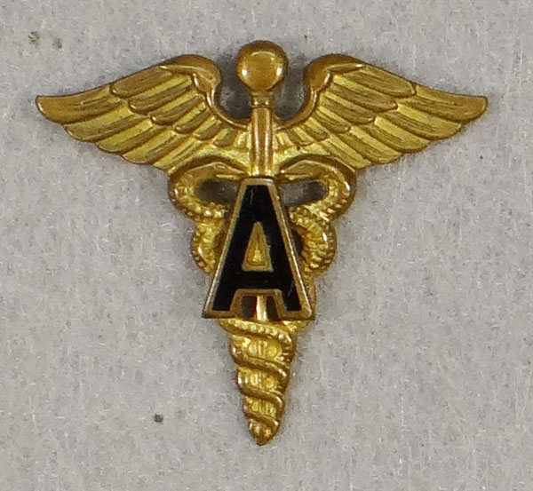 WW II Army Medical Administrative Officer Collar Insignia WW II Army Medical Administrative Officer Collar Insignia