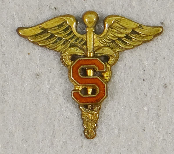 WWII Army Sanitary Corps Officer Collar Insignia WWII Army Sanitary Corps Officer Collar Insignia