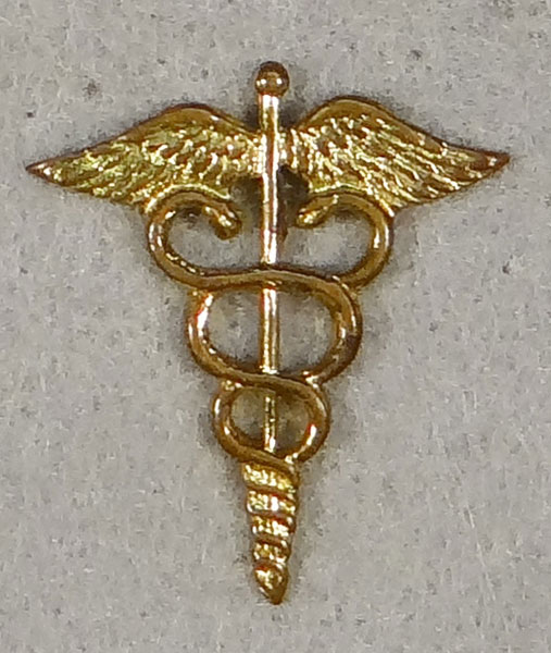 WW II Army Medical Corps Officer Collar Insignia WW II Army Medical Corps Officer Collar Insignia