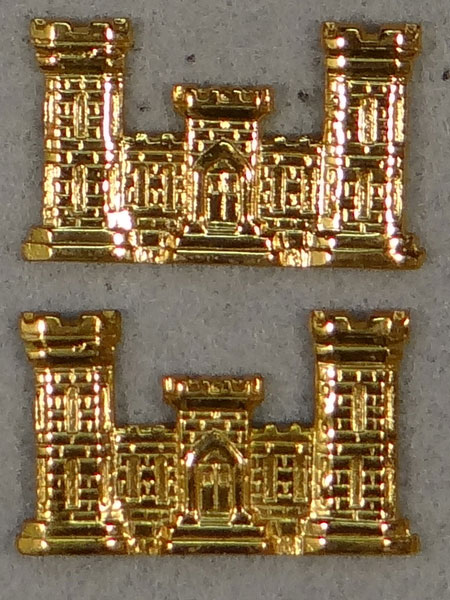 WW II Army Engineers Officer Collar Insignia