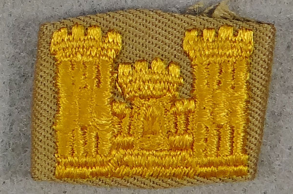 U.S. Army Cloth Engineers Officer Collar Insignia U.S. Army Cloth Engineers Officer Collar Insignia