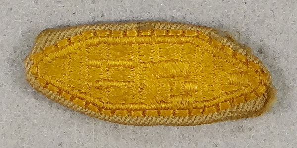 WW II Cloth Armored Officer Collar Insignia WW II Cloth Armored Officer Collar Insignia