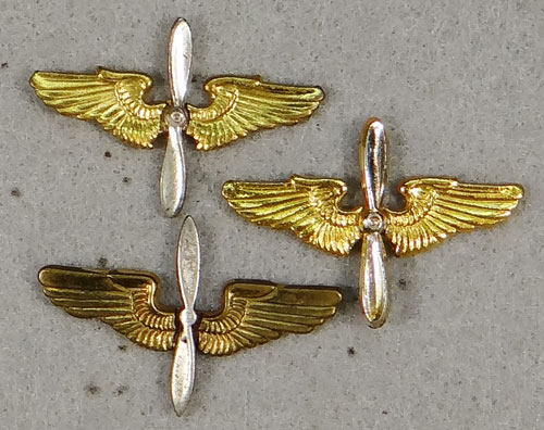 WW II Army Air Force Officer Collar Insignia’s