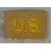 WW II Army Cloth "U.S." Officer Collar Insignia