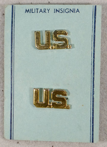 U.S. Army Officer "U.S." Collar Insignia