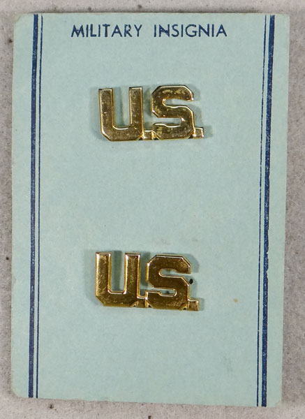 U.S. Army Officer "U.S." Collar Insignia U.S. Army Officer "U.S." Collar Insignia