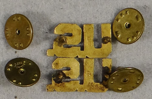 WW II Army Officer "U.S." Collar Insignia