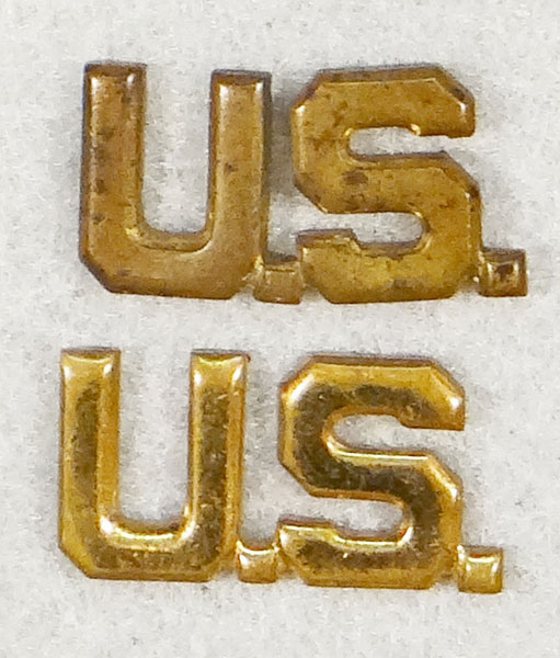 WWII/Korean War Army Officers "U.S." Collar Insignia