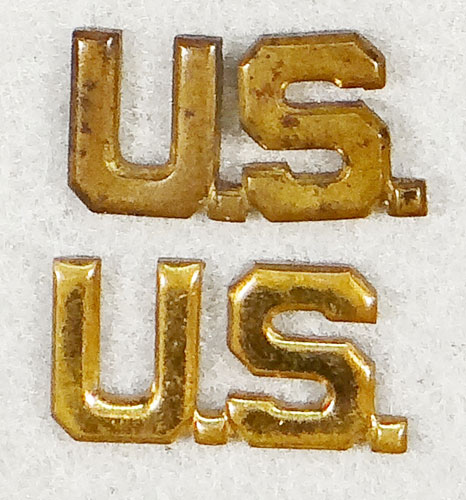 WWII/Korean War Army Officers "U.S." Collar Insignia