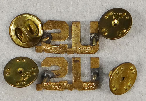 WWII/Korean War Army Officers "U.S." Collar Insignia